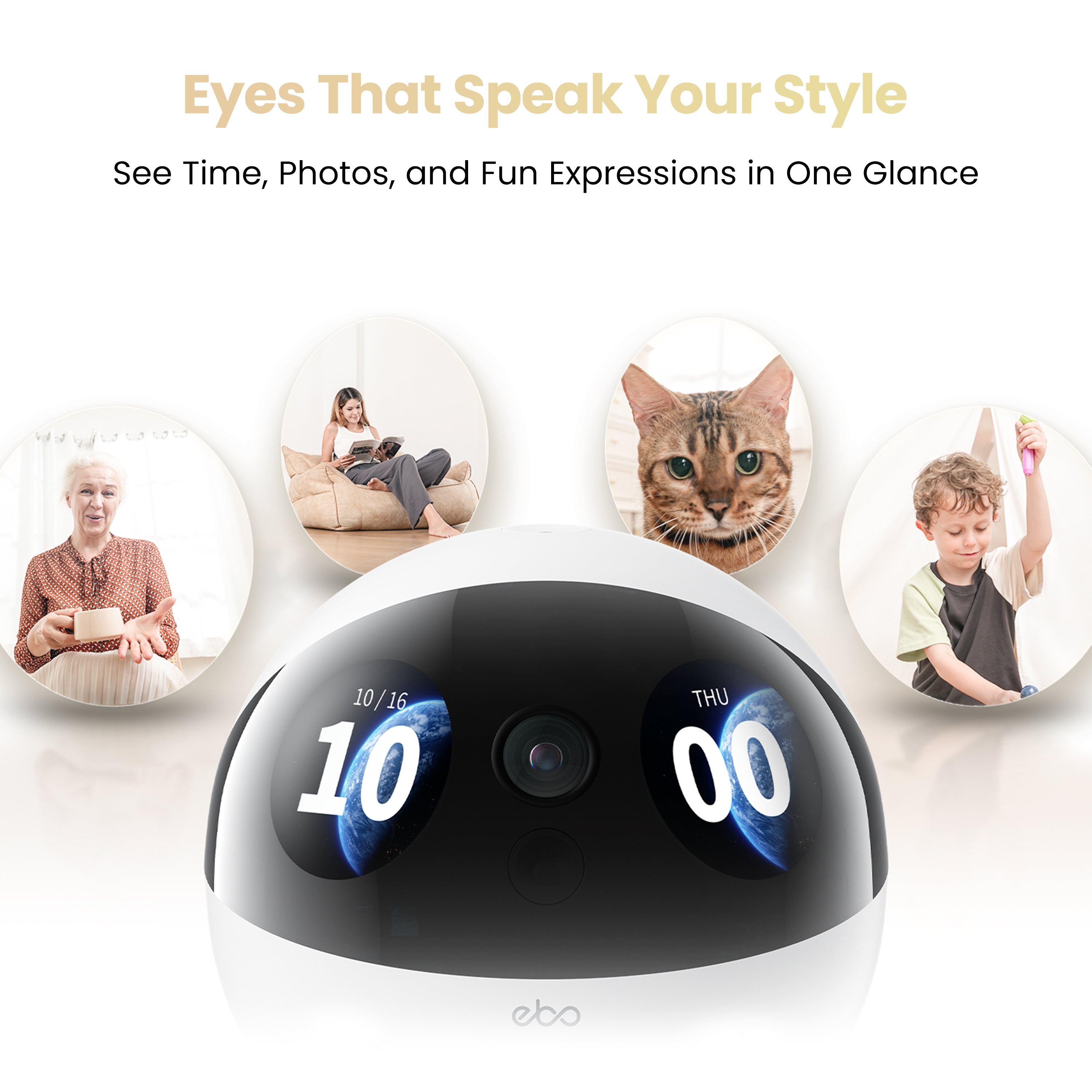 EBO Air 2S FamilyBot with customizable eyes