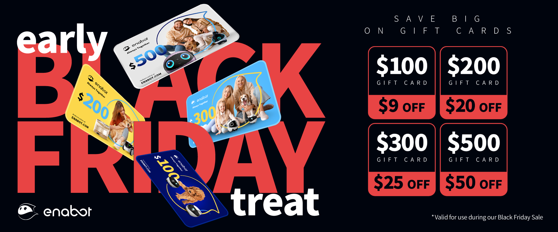 Enabot Black Friday Gift Cards