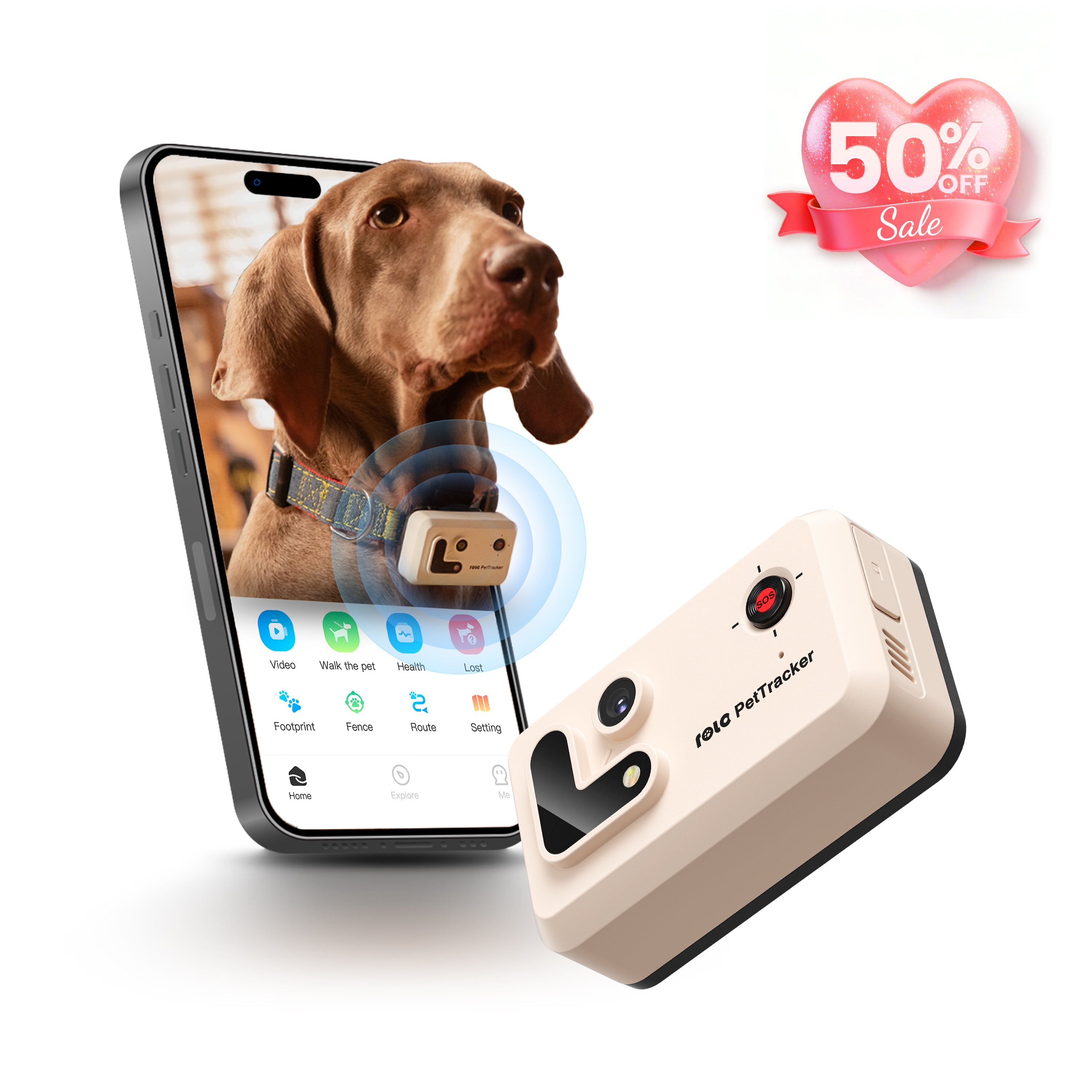 ROLA PetTracker-GPS Tracker with Camera