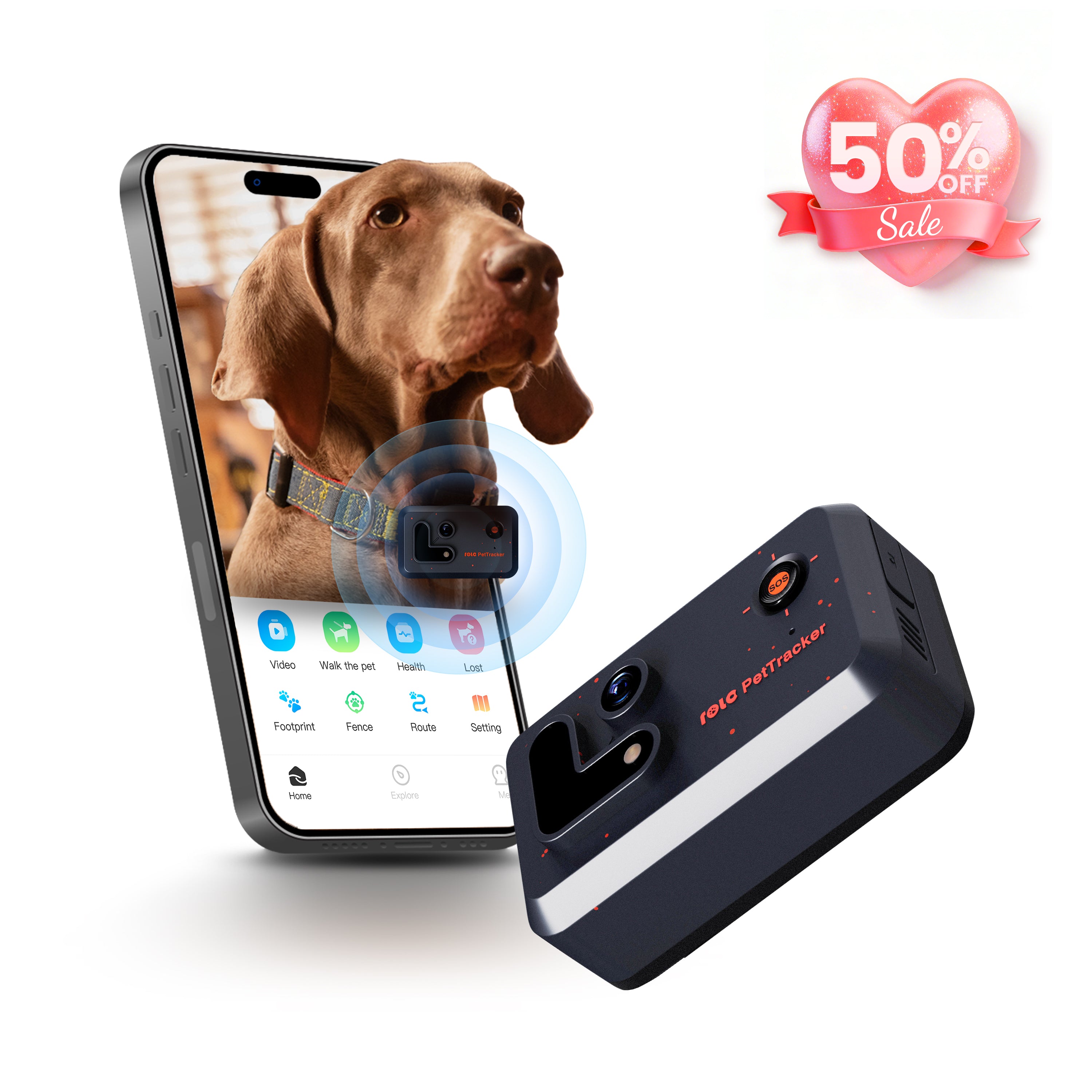 ROLA PetTracker-GPS Tracker with Camera