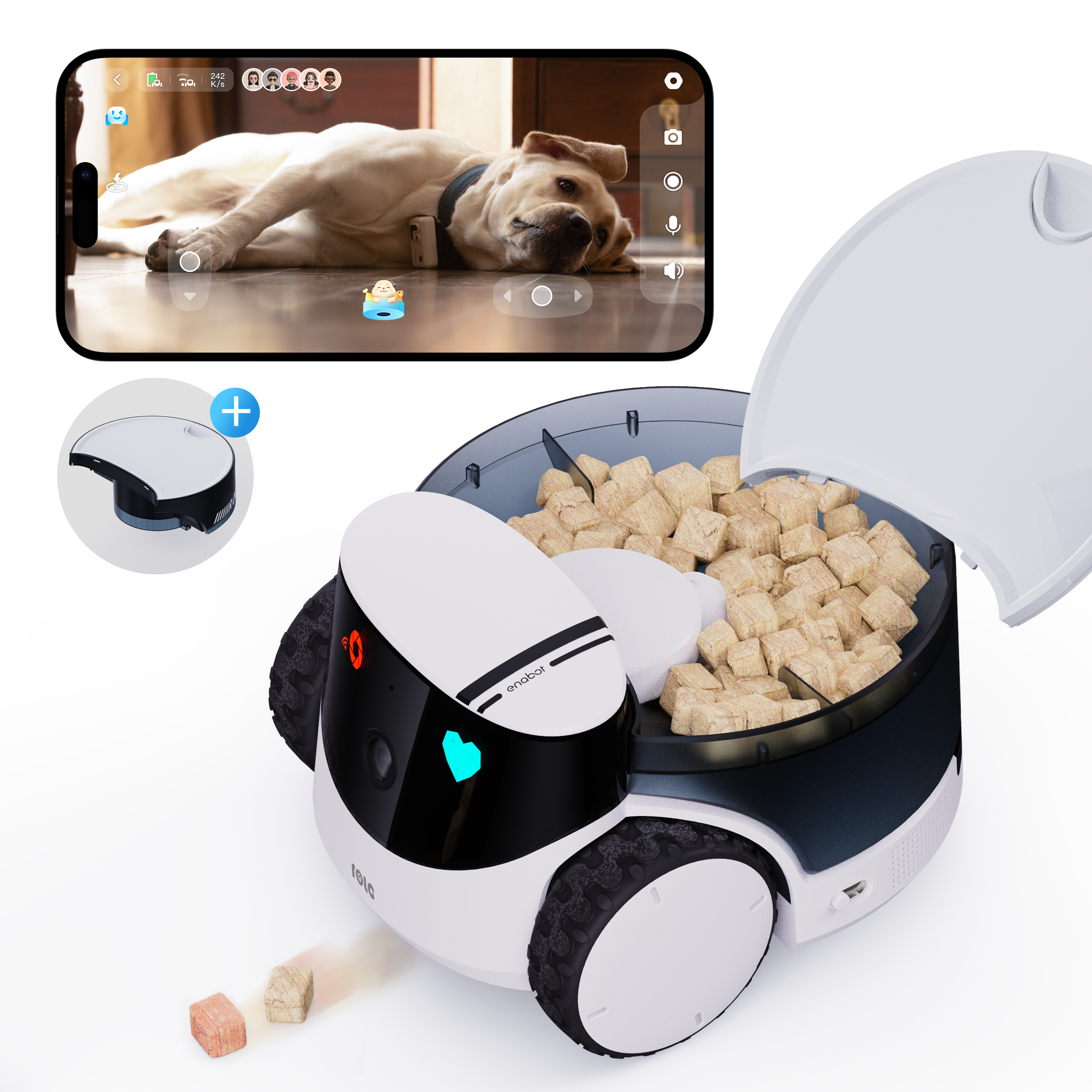 ROLA PetPal pet camera with treat dispenser