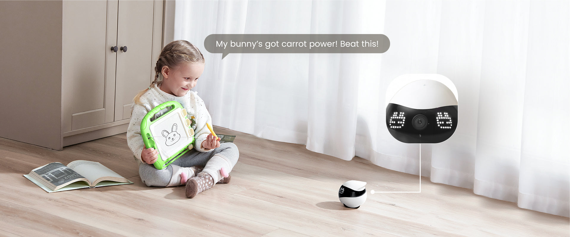 EBO Air 2  companion robot: companion for kids