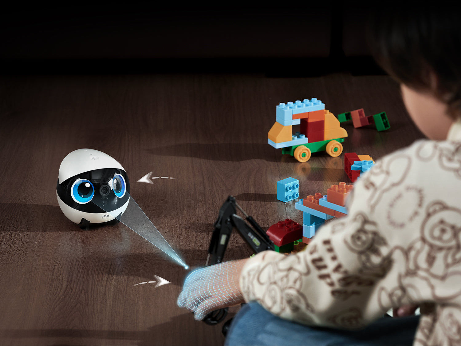 EBO Air 2 companion robot : 360° Whole-Home Mobility, 
No Blind Spots Left to be Monitored