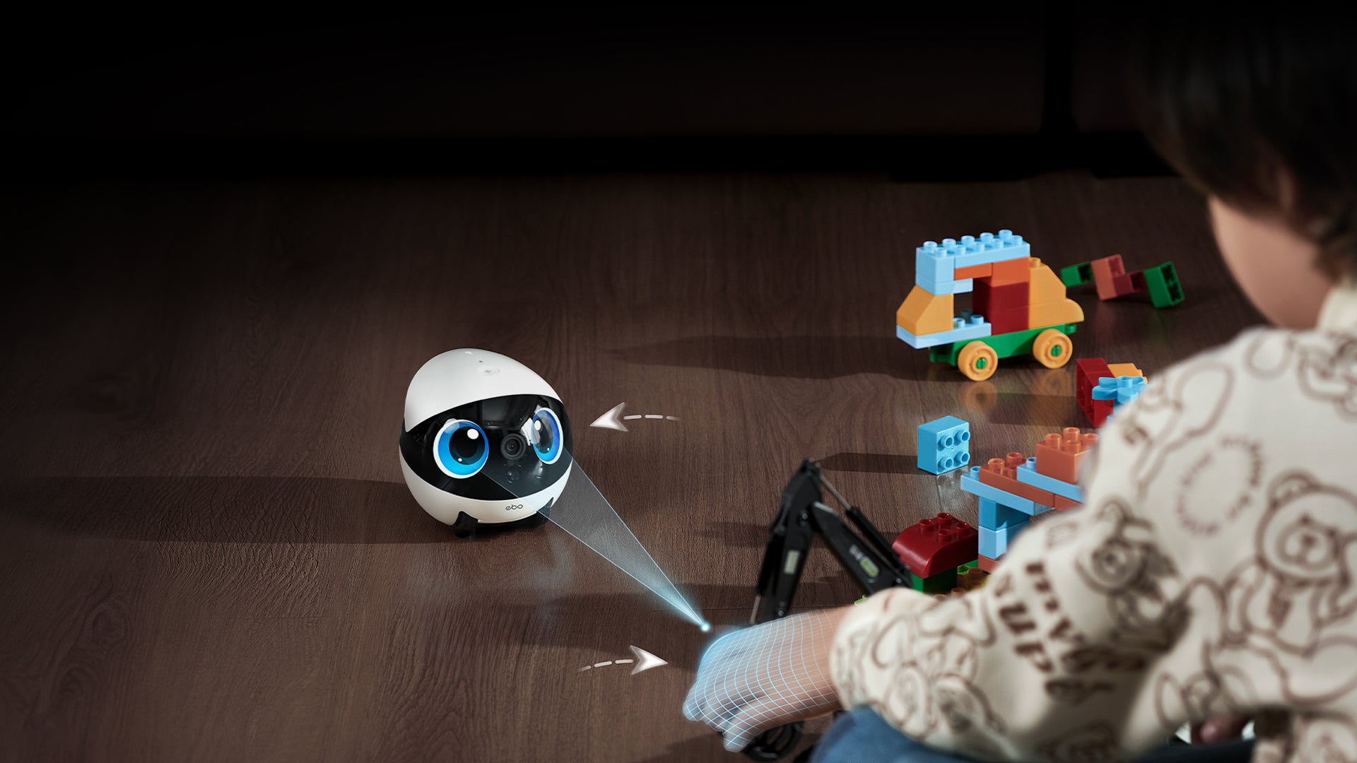 EBO Air 2 companion robot : 360° Whole-Home Mobility, 
No Blind Spots Left to be Monitored